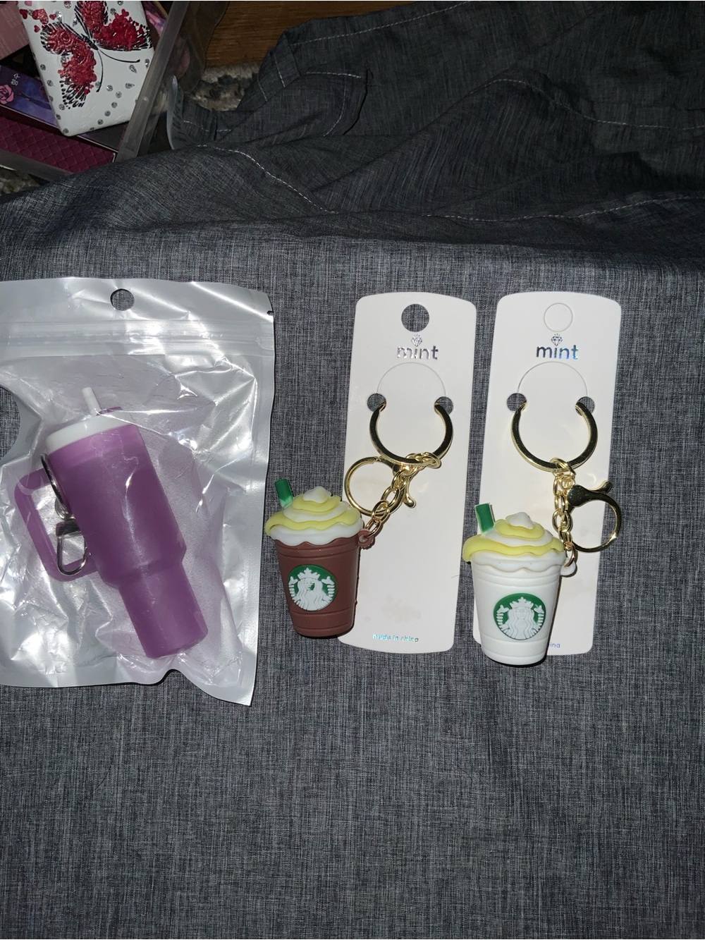 3 piece novelty keychains